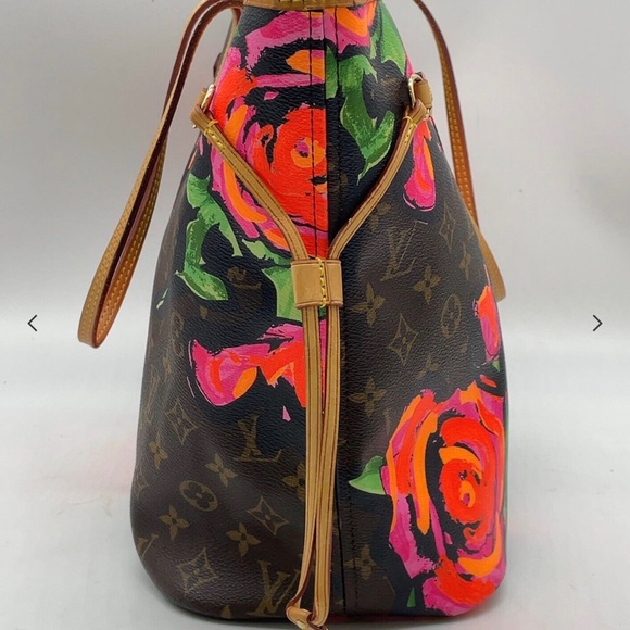 Auth Louis Vuitton Monogram Rose Neverfull MM M48613 Tote Bag NS060933 - Picture 3 of 16